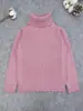 Nuevo Top de Punto de Cuello Alto Estilo Coreano Suéter de Punto Cálido
