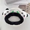 Diadema de felpa antideslizante para mujer, diadema para el pelo, accesorios para el pelo, máscara facial de dibujos animados linda nueva