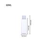 Garrafa Plástica Pet 500ml Transparente Redonda Tampa Flip Rosqueável Frasco de Amostra para Viagem de Cosméticos Garrafa de Loção