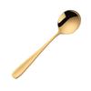 Acero Inoxidable 304 Cuchara Redonda Cuchara de Postre Hogar Desayuno Cuchara para Comer Gachas Cuchara de Catering Cuchara Coreana para Beber Engrosada