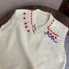 Chaleco de Punto Casual Versátil Simple Estilo Coreano para Mujer Otoño Temprano Top Casual Holgado Versátil con Chaleco Interior y Exterior