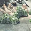 Forma de rocha de espuma pedra falsa paisagismo modelo de filme janela montanha nevada varanda jardim grande loja de roupas de filmagem