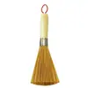 Escova de Panela com Cabo de Madeira e Cerdas de Bambu Escova de Bambu Natural Repelente a Óleo Limpeza de Panelas Fogão de Cozinha Remoção de Manchas de Panela de Ferro Escova de Limpeza com Cabo Longo