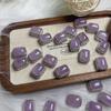 Lavanda natural caja mágica cuadrada accesorios diy joyería de mano cristal al por mayor