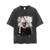 Talla Europea Transfronteriza Ropa de Tokyo Ghoul Kaneki Ken Camiseta de Manga Corta de Estudiante de Anime para Hombres y Mujeres