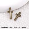 Acessórios de joias de liga DIY pingente de cruz vazada brincos colar pulseira materiais de decoração de roupas pingente
