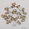 Multi-estilo fondo plano doble agujero vidrio cosido a mano taladro ojo de caballo taladro hebilla plana DIY accesorios de ropa zapatos y sombreros bolsa taladro de pegar