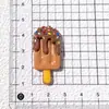 Brinquedo de Sorvete de Frutas de Chocolate Simulado DIY Artesanal Chaveiro de Celular Pingente de Bolsa Acessórios de Decoração para Copo d'Água