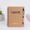 Caderno de Bobina Personalizado Conjunto de Notas Adesivas com Caneta Bloco de Notas Simples Escritório de Negócios Portátil Ecologicamente Correto Caderno de Taquigrafia
