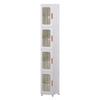 Gabinete de Almacenamiento para Sándwiches de Cocina Gabinete de Almacenamiento de Piso a Techo de Múltiples Capas Gabinete de Almacenamiento Plegable de Plástico Desmontable Gabinete de Almacenamiento Varios