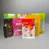 Sacos de Embalagem de Alimentos Autovedantes, Bolas de Gergelim, Pó de Batata Doce, Sacos de Embalagem Plásticos, Sacos Autovedantes Stand-Up Seláveis para Lanches