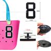 Hebilla para bolso de playa con agujero para zapatos, zapatos con agujero grande, flor árabe, accesorios para bolso con hebilla digital