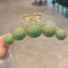 Pinza de Agarre de Ópalo Pinza para el Pelo de la Cabeza para Mujer Disco de Temperamento Pinza Grande para el Pelo Pinza de Tiburón Grande Multi-Amorosa