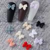 Arte de uñas lazo blanco esmerilado lazo tridimensional color resina accesorios de diamantes material caja ciega mixta