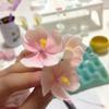 Acero Inoxidable Flor de Azúcar Británica Papel de Azúcar Saccharification Molde de Corte Molde de Pétalo de Flor de Cerezo 2 Herramientas Opcionales para Pastel Comercio Exterior