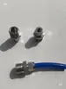 Conexão rápida de aço inoxidável M18x1,5-6x8, com rosca externa M18x1,5, para conectar a um tubo de PU de 6mm de diâmetro interno e 8mm de diâmetro externo