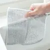 Alambre de plata trapo estufa de cocina alambre de acero paño de lavado de platos antiadherente aceite desengrasante eliminación de suciedad alambre metálico alambre de plata trapo de limpieza