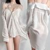 Camisa de Manga con Hombro de Pedrería Feimu Uso Bidireccional 6587 Lencería Sexy Semitransparente Productos para Adultos Camisón Sexy 20/Caja