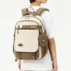 Mochila de Gran Capacidad Estilo Academia, Bolso Escolar Estudiante Moderno y Sencillo, Mochila Color Block Elegante y de Alta Apariencia