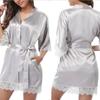 Comercio Exterior Amazon Pijamas Sexys Camisón de Seda Hielo Albornoz Talla Grande Albornoz Camisón Personalizado Fuente Ebay