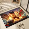 Nezha 2 Niño Demonio Alfombra de Mar Ao Bing Baño Tierra de Diatomeas Absorbente Antideslizante Alfombra Hogar Inodoro Alfombra para Pies