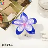 Nuevo Clip de Huevo con Flores Qiyue Moda Impresión UV Pasador de Orquídea Florale Clip de Tiburón Creativo Europeo y Americano