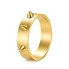Anillo de Defensa Personal y Anti-Lobo Estilo Punk Europeo y Americano Anillo de Defensa de Emergencia 3 Clavos 6 mm Chapado en Metal Joyería para Parejas Hombres y Mujeres