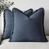 Funda de almohada de ramio estilo bohemio color liso borla cabecero cojín cojín de asiento sala de estar funda de almohada para sofá Transfronterizo
