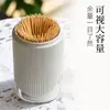 Porta Palillos Rayas Verticales Simples Hogar Alto Valor Creativo Caja de Palillos a Prueba de Polvo Frasco de Almacenamiento para Bastoncillos de Algodón Adorno para Sala de Estar