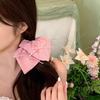 Goma de pelo scrunchie grande estilo coreano para mujer, Pañuelo cuadrado de alta gama para el pelo, Banda de goma duradera de alta elasticidad, Accesorio para el pelo estilo perezoso