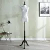 Suporte de Exibição de Modelo, Suporte de Manequim para Vestido de Noiva e Roupas, Manequim de Meio Corpo, Manequim Feminino para Roupas, Manequim em Forma Humana, Cabide
