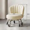 Banqueta Giratória Doméstica com Encosto, Banqueta Pequena com Rodas, Banqueta Baixa, Banqueta Redonda, Banqueta de Preenchimento de Costura, Banqueta Móvel, Banqueta de Aprendizagem Infantil
