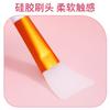 Cepillo de silicona de doble cabezal de fábrica para mascarilla de doble propósito, cepillo ajustable para maquillaje de mascarilla, barra portátil para mascarilla, venta al por mayor LOGO