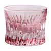 Vaso de Cristal de Whisky en Relieve Rosa Taza de Vino Doméstica Creativa Nueva Taza de Licor Especial de Cintura para Bar