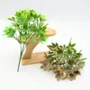 Plástico Pequeño Mango Paquete Hoja de la Riqueza Al por Mayor Flor Artificial de Simulación Flor Falsa Planta Verde Paisajismo Ingeniería Paisajismo Muro de Plantas Escenario