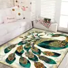 Venta al por mayor del fabricante Alfombra para sala de estar Alfombra para mesa de centro Alfombra para mesita de noche Pads para los pies Lavable Patrones personalizables Dropshipping