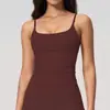 Camiseta de tirantes de yoga de tela cepillada transfronteriza para mujer, con sujetador incorporado, tirantes finos, elegante diseño en la espalda, ajustada, de secado rápido y adecuada para deportes. 5555