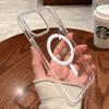 Magsafe Funda Magnética para Teléfono iPhone15promax 13 Transparente Apple 15Pro Acrílico Anticaídas