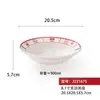 Mesa Tendencia Nacional Melamina Platos Tazones Comerciales para Fideos Olla Caliente Platos Especiales Buena Suerte y Prosperidad Estilo Hong Kong Tazones de Arroz Tazones de Arroz con Patas de Cerdo