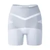 Shorts Modeladores de Seda Gelada de Cintura Alta para Controle da Barriga Feminino, Sem Costura, Não Enrola, Virilha Antibacteriana, Estilo Fino, Shorts de Segurança Anti-Exposição