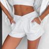 Estação Independente Amazon Verão Novo Calça de Moletom Espelho Cruzado Europeu e Americano Feminino Yoga Fitness Shorts Esportivos Calças Casuais