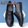 Transfronterizo Otoño Nuevo fabricante zapatos casuales de cuero para hombre suela blanda superficie blanda antideslizantes transpirables cuero suave negocios prácticos zapatos de hombre