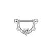 Aliexpress Europeo y Americano Nuevo Anillo para Pezón Sexy con Corte en U y Diamantes Acero Inoxidable Joyería para Piercing Corporal