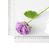 Nova flor de lã rosa creme Ramo finalizado cor de macaron rosa cor pequena fresca cheia de vitalidade