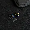 Cuerpo entero plata S925 chapada en oro de 24K cuentas espaciadoras cocidas en azul accesorios para joyería DIY hechos a mano pulsera tejida cuentas decorativas cuentas sueltas