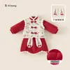 [Rojo Chino] Rebaja Final No Hay Devoluciones Ropa Infantil Yubao Atuendo de Año Nuevo Ropa de Estilo Étnico Ropa Infantil de Año Nuevo