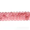 Fornecimento Direto da Fábrica de Bolinhas de Wafer de Morango Contas Soltas Acessórios para Joias DIY Pulseira Contas Semi-Acabadas Spot Calcedônia Atacado