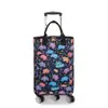 Carrito pequeño para la compra del hogar rueda universal carrito de compras portátil bolso de mano bolsa de compras de papel de aluminio aislante bolsa con ruedas venta al por mayor
