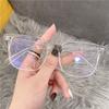 Nuevo espejo plano cuadrado de gran tamaño con protección contra la luz azul para mujer, montura para miopía de moda simple y adelgazante para hombre, venta al por mayor