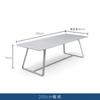 Mesa e Cadeira de Exterior Simples Moderna Mesa de Jantar Casa Vila Pátio Jardim Terraço Combinação de Mesa e Cadeira de Jantar Italiana Móveis